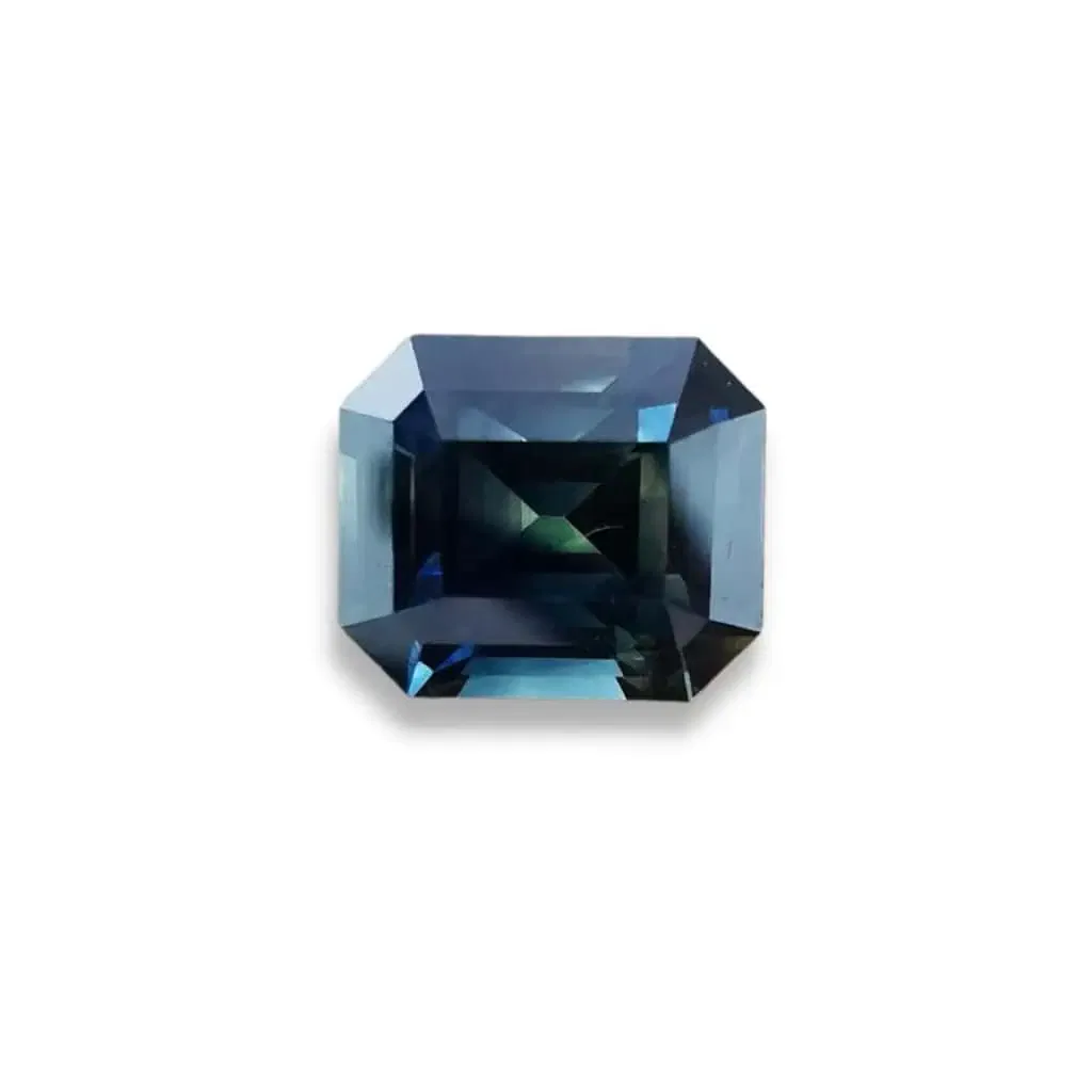 2.03ct teal blue sapphire | radiant