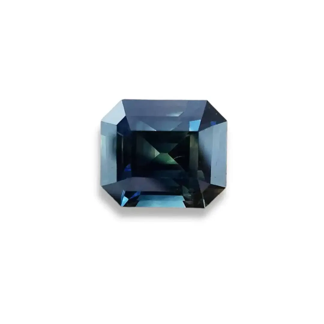 2.03ct teal blue sapphire | radiant